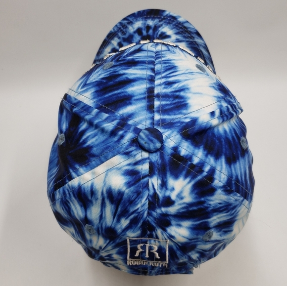 Robin Ruth Michigan Tie-Dye Cap Blue White Trucker Hat Adjustable Unisex - Picture 9 of 12